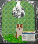 Border Collie Red White Shamrocks Baby Bib BB6260BIB