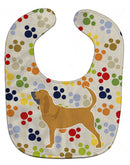 Bloodhound Pawprints Baby Bib BB6289BIB