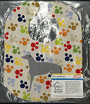 Scottish Deerhound Pawprints Baby Bib Easy-Clean Baby Bib Baby Feeding Accessory Baby Mealtime Essential, 10 x 13, Multicolor