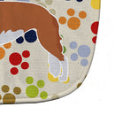 Borzoi Russian Greyhound Pawprints Baby Bib BB6304BIB