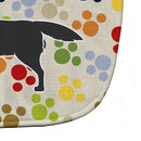 Black Labrador Retriever Pawprints Baby Bib BB6313BIB