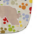 Pyrenean Shepherd Pawprints Baby Bib Easy-Clean Baby Bib Baby Feeding Accessory Baby Mealtime Essential, 10 x 13, Multicolor