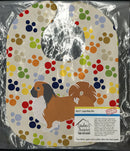 Pekingese Pawprints Baby Bib Easy-Clean Baby Bib Baby Feeding Accessory Baby Mealtime Essential, 10 x 13, Multicolor