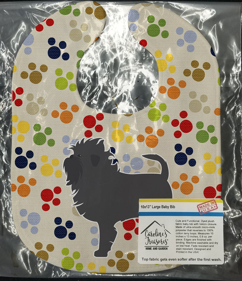 Affenpinscher Pawprints Baby Bib BB6353BIB