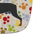 Rottweiler Pawprints Baby Bib Easy-Clean Baby Bib Baby Feeding Accessory Baby Mealtime Essential, 10 x 13, Multicolor