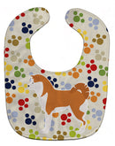 Akita Pawprints Baby Bib BB6377BIB