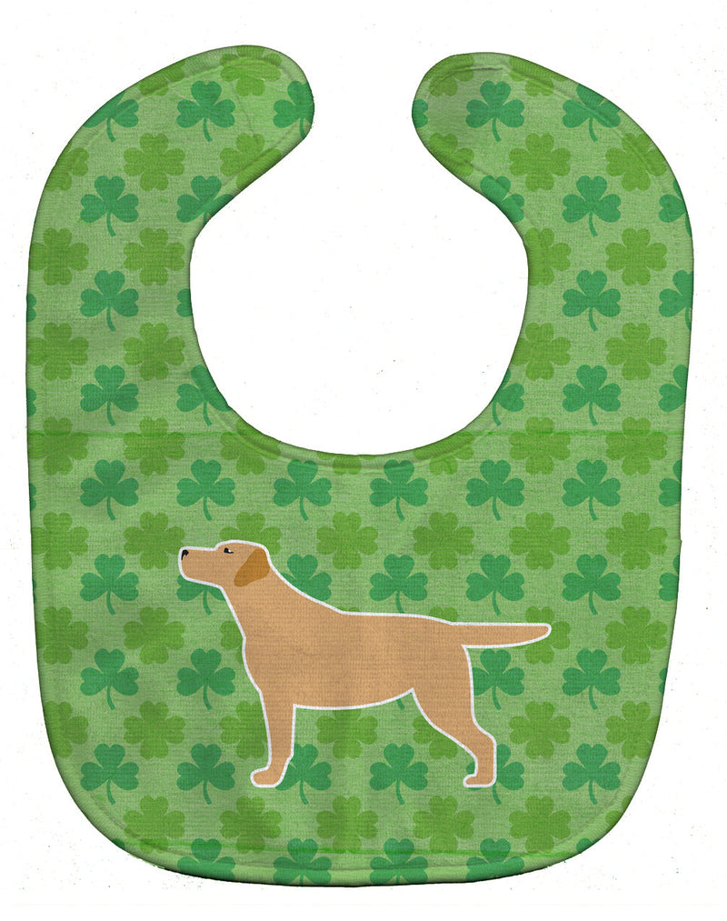 Yellow Labrador Retriever Shamrocks  Baby Bib BB6402BIB