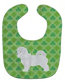 Maltese Shamrocks  Baby Bib Easy-Clean Baby Bib Baby Feeding Accessory Baby Mealtime Essential, 10 x 13, Multicolor