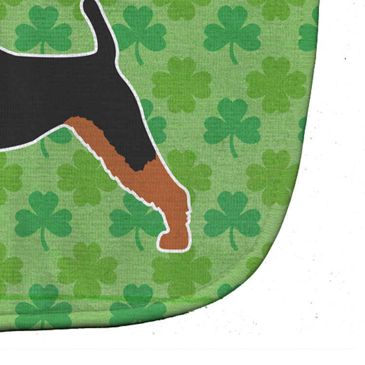 Airedale Terrier Shamrocks  Baby Bib BB6462BIB