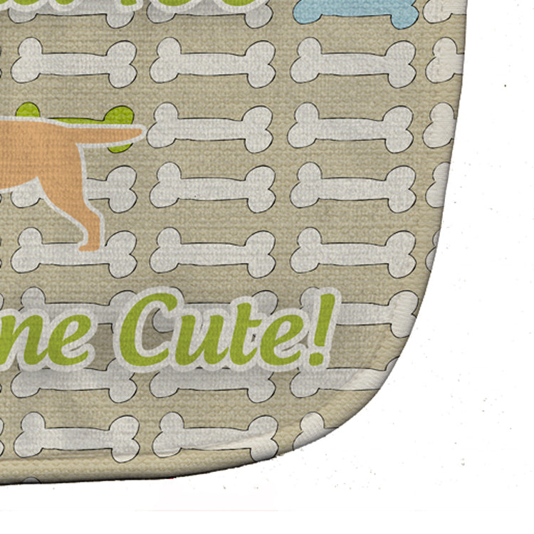 Yellow Labrador Retriever Dog Gone Cute Baby Bib BB6502BIB