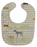 German Wirehaired Pointer Dog Gone Cute Baby Bib Easy-Clean Baby Bib Baby Feeding Accessory Baby Mealtime Essential, 10 x 13, Multicolor