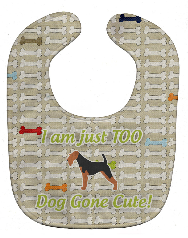 Airedale Terrier Dog Gone Cute Baby Bib BB6562BIB