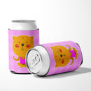 Yoga Cat Can or Bottle Hugger Cooler Sleeve for Standard 12 oz Cans, Insulated Foam Beer & Soda Can Hugger Reusable