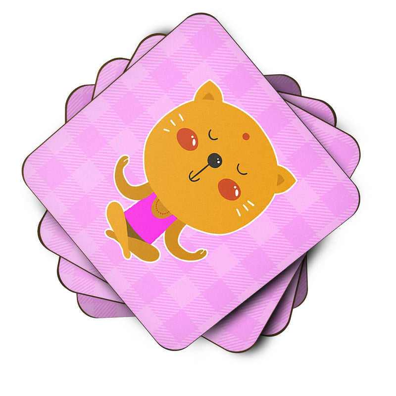 Yoga Cat Foam Coaster Set of 4 BB6728FC