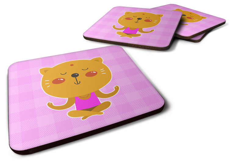 Yoga Cat Foam Coaster Set of 4 BB6728FC