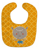 Cheerleader Lamb Sheep Baby Bib Easy-Clean Baby Bib Baby Feeding Accessory Baby Mealtime Essential, 10 x 13, Multicolor