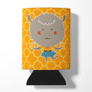 Cheerleader Lamb Sheep Can or Bottle Hugger Cooler Sleeve for Standard 12 oz Cans, Insulated Foam Beer & Soda Can Hugger Reusable