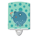 Blue Elephant Ceramic Night Light BB6733CNL