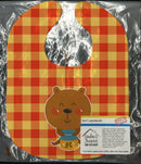 Honey Bear Baby Bib Easy-Clean Baby Bib Baby Feeding Accessory Baby Mealtime Essential, 10 x 13, Multicolor