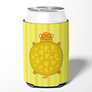 Turtle with Glasses Can or Bottle Hugger Cooler Sleeve for Standard 12 oz Cans, Insulated Foam Beer & Soda Can Hugger Reusable
