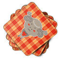 Ram with a Heart Foam Coasters Set of 4 Cup Coasters for Indoor Outdoor, Tabletop Protection, Anti Slip, Mouse pad Material