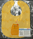 Fat Cat Love Baby Bib Easy-Clean Baby Bib Baby Feeding Accessory Baby Mealtime Essential, 10 x 13, Multicolor