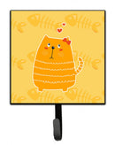 Fat Cat Love Leash or Key Holder Wall Hooks, Key Hooks Holder, Coat Rack Wall Mount, Coat Hooks, Hooks for Hanging Keys, Towels, Aprons, Leashes