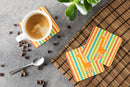 Giraffe in Socks Foam Coasters Set of 4 Cup Coasters for Indoor Outdoor, Tabletop Protection, Anti Slip, Mouse pad Material
