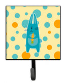 Polkadot Rabbit Leash or Key Holder Wall Hooks, Key Hooks Holder, Coat Rack Wall Mount, Coat Hooks, Hooks for Hanging Keys, Towels, Aprons, Leashes