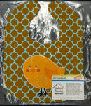 Bird on Quatrfoil Baby Bib Easy-Clean Baby Bib Baby Feeding Accessory Baby Mealtime Essential, 10 x 13, Multicolor