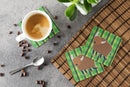 Bull Foam Coasters Set of 4 Cup Coasters for Indoor Outdoor, Tabletop Protection, Anti Slip, Mouse pad Material