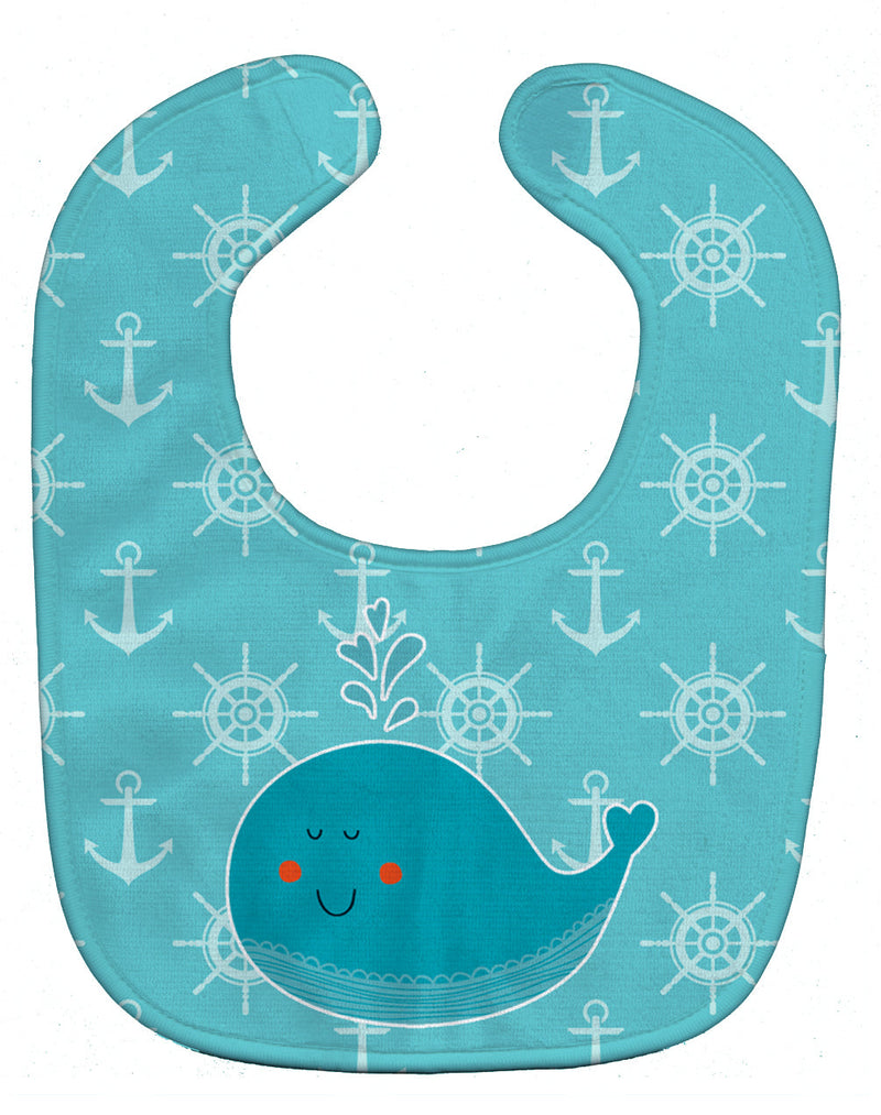 Whale with Anchors Baby Bib BB6765BIB