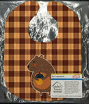 Squirrel with a Nut Baby Bib Easy-Clean Baby Bib Baby Feeding Accessory Baby Mealtime Essential, 10 x 13, Multicolor