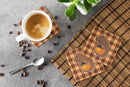 Squirrel with a Nut Foam Coasters Set of 4 Cup Coasters for Indoor Outdoor, Tabletop Protection, Anti Slip, Mouse pad Material
