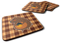 Squirrel with a Nut Foam Coasters Set of 4 Cup Coasters for Indoor Outdoor, Tabletop Protection, Anti Slip, Mouse pad Material
