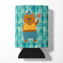 Celebration Bear Can or Bottle Hugger Cooler Sleeve for Standard 12 oz Cans, Insulated Foam Beer & Soda Can Hugger Reusable