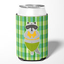 Raccoon Can or Bottle Hugger Cooler Sleeve for Standard 12 oz Cans, Insulated Foam Beer & Soda Can Hugger Reusable