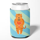 Tiger Can or Bottle Hugger Cooler Sleeve for Standard 12 oz Cans, Insulated Foam Beer & Soda Can Hugger Reusable