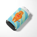 Tiger Can or Bottle Hugger Cooler Sleeve for Standard 12 oz Cans, Insulated Foam Beer & Soda Can Hugger Reusable