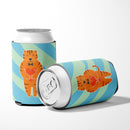 Tiger Can or Bottle Hugger Cooler Sleeve for Standard 12 oz Cans, Insulated Foam Beer & Soda Can Hugger Reusable