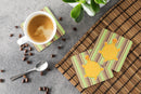 Turtle Foam Coasters Set of 4 Cup Coasters for Indoor Outdoor, Tabletop Protection, Anti Slip, Mouse pad Material