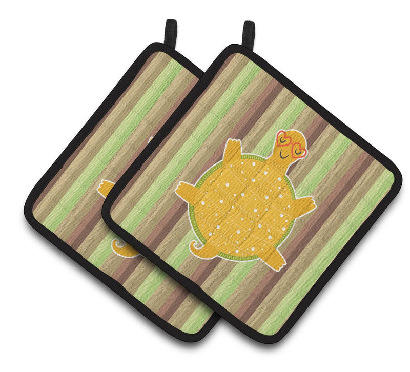 Turtle Pair of Pot Holders BB6780PTHD