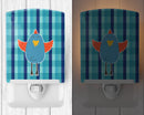Blue Chicken Ceramic Night Light BB6782CNL