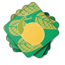 Snail Foam Coasters Set of 4 Cup Coasters for Indoor Outdoor, Tabletop Protection, Anti Slip, Mouse pad Material
