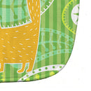 Cat on Paisley Baby Bib Easy-Clean Baby Bib Baby Feeding Accessory Baby Mealtime Essential, 10 x 13, Multicolor