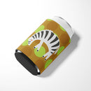 Zebra Can or Bottle Hugger Cooler Sleeve for Standard 12 oz Cans, Insulated Foam Beer & Soda Can Hugger Reusable