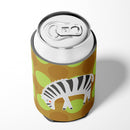 Zebra Can or Bottle Hugger Cooler Sleeve for Standard 12 oz Cans, Insulated Foam Beer & Soda Can Hugger Reusable