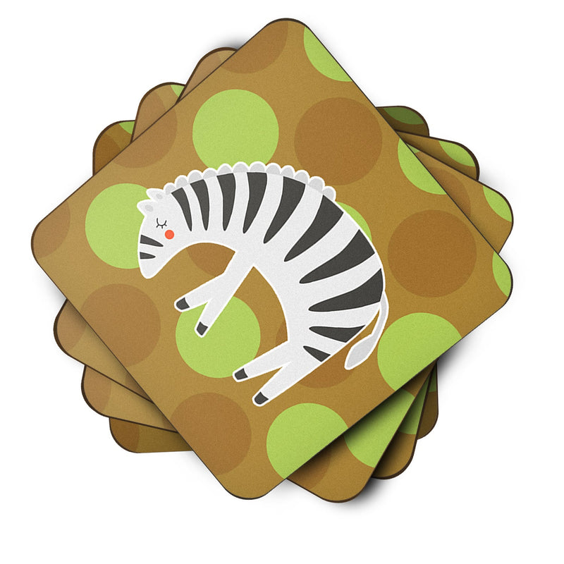 Zebra Foam Coaster Set of 4 BB6787FC