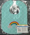 Rainbow in Clouds Baby Bib Easy-Clean Baby Bib Baby Feeding Accessory Baby Mealtime Essential, 10 x 13, Multicolor