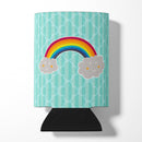 Rainbow in Clouds Can or Bottle Hugger Cooler Sleeve for Standard 12 oz Cans, Insulated Foam Beer & Soda Can Hugger Reusable